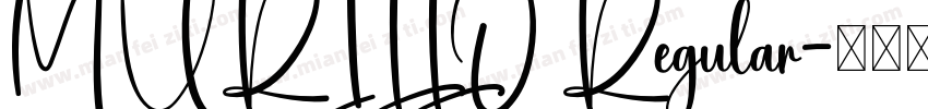 MURILLO Regular字体转换